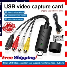 USB 2.0 Audio Video VHS to DVD VCR PC HDD Converter Adapter Digital Capture Card