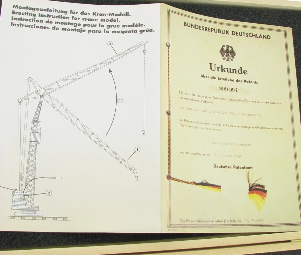 Conrad 1041 LIEBHERR TK 8 Turmdrehkran 1:50 Crane Kran Modell Gittermastkran - Bild 4 von 4