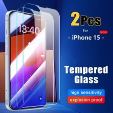 Gorilla Tempered Glass Screen Protector iPhone 15 Pro Max 14 13 12 11 XR (2 PCS)