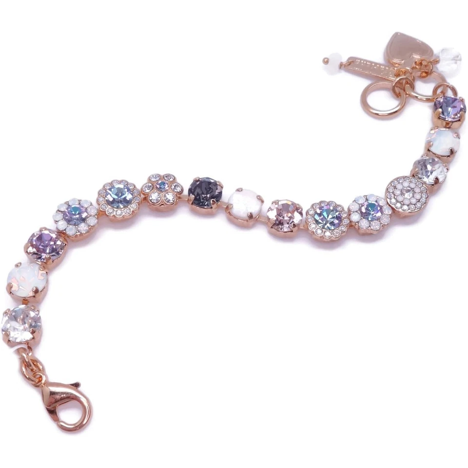 Pulsera Mariana Ice Queen Oro Blanco Gris Vitrail Luz Mezcla Mosaico M1154 Nueva con Etiquetas Foto 2 de 4