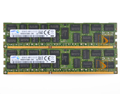 Samsung 16GB 2X 8GB 2RX4 PC3-14900R DDR3-1866Mhz ECC REG Server