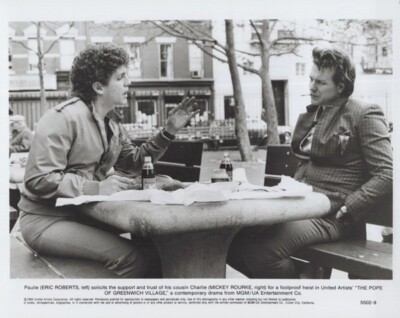Pope of Greenwich Village 1984 8x10 photo Mickey Rourke Eric Roberts 