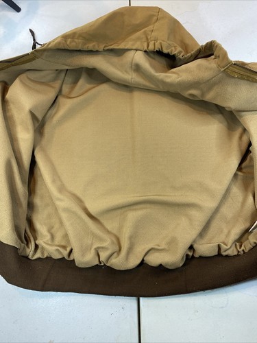 Real Work Wear - Canvas Mesh Lined Full Zip Jacket Chore Utility Coat Hood 2XL - Picture 9 of 14