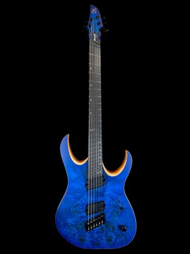 Mayones Duvell Elite VF 6 - Infinite Blue Satin - Fanned Fret - Multiscale - Picture 4 of 17