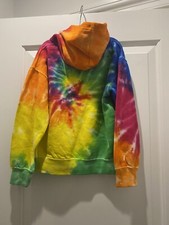 New With Tags Youth Small Sweatshirt Tie Dye Hooded Colorful Exist Brand