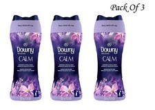 Downy Calm Lavender & Vanilla Bean In Wash Scent Booster 7.8 Oz (3 Pack)
