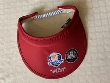New Ryder Cup 2020 Whistling Straits Golf Visor Red Ladies Fit by AHEAD