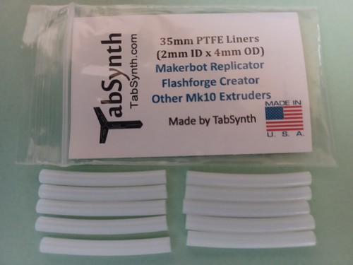 FLASHFORGE 3D Printer Teflon PTFE Liner Tube For Nozzle (10 pack of liners) Mk10 - Picture 12 of 12