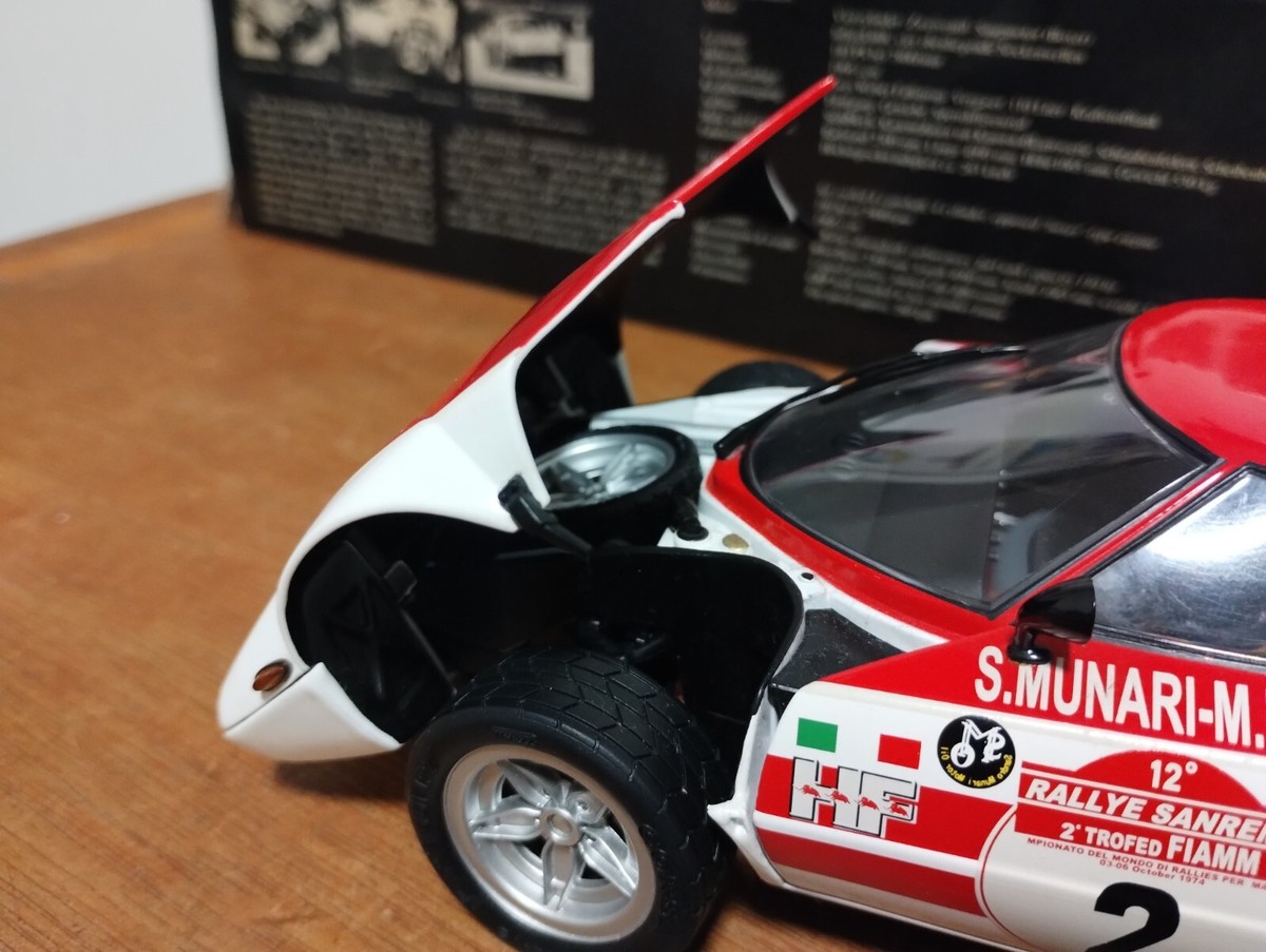 Ｓ★商品Ｎｏ.３２７４★サンスター製品☆ＬＡＮＣＩＡ・Ｓｔｒａｔｏｓ☆１／１８ Sun Star Models 1:18 Lancia Stratos HF #1 2nd rally Sanremo