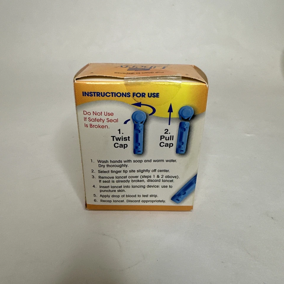 Lancets LIBERTY MEDICAL Perfect Point 1 Box of 100  Brand New & Sealed - Image 3 of 4