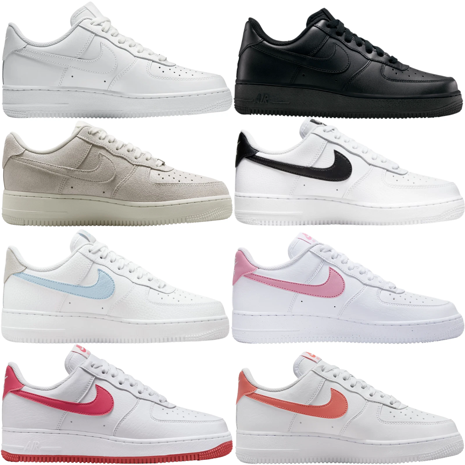 Nike Air Force 1 '07 Women Sneaker Shoe Size 6-11 New Colors New