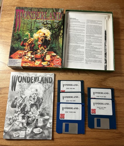 Vintage Wonderland Virgin IBM 5,25" Diskette Computerspiel PC große Box