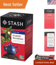 Indulge in Authentic English Breakfast Tea - 40-Count Teabags for Connoisseurs