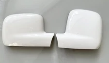 GLOSS WHITE WING MIRROR COVERS FITS VW CADDY 2003-2020 MK3 MK4 MAXI RHD