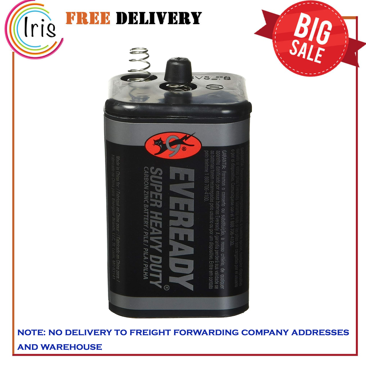 EVEREADY 6V Battery Super Heavy Duty 6 Volt Battery 1 Count eBay