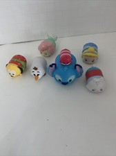 Disney Tsum Tsum Vinyl Lot of 7 Princesses Olaf