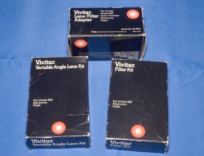 New Vivitar Variable Angle Lens/Filter Kit - For Model 283