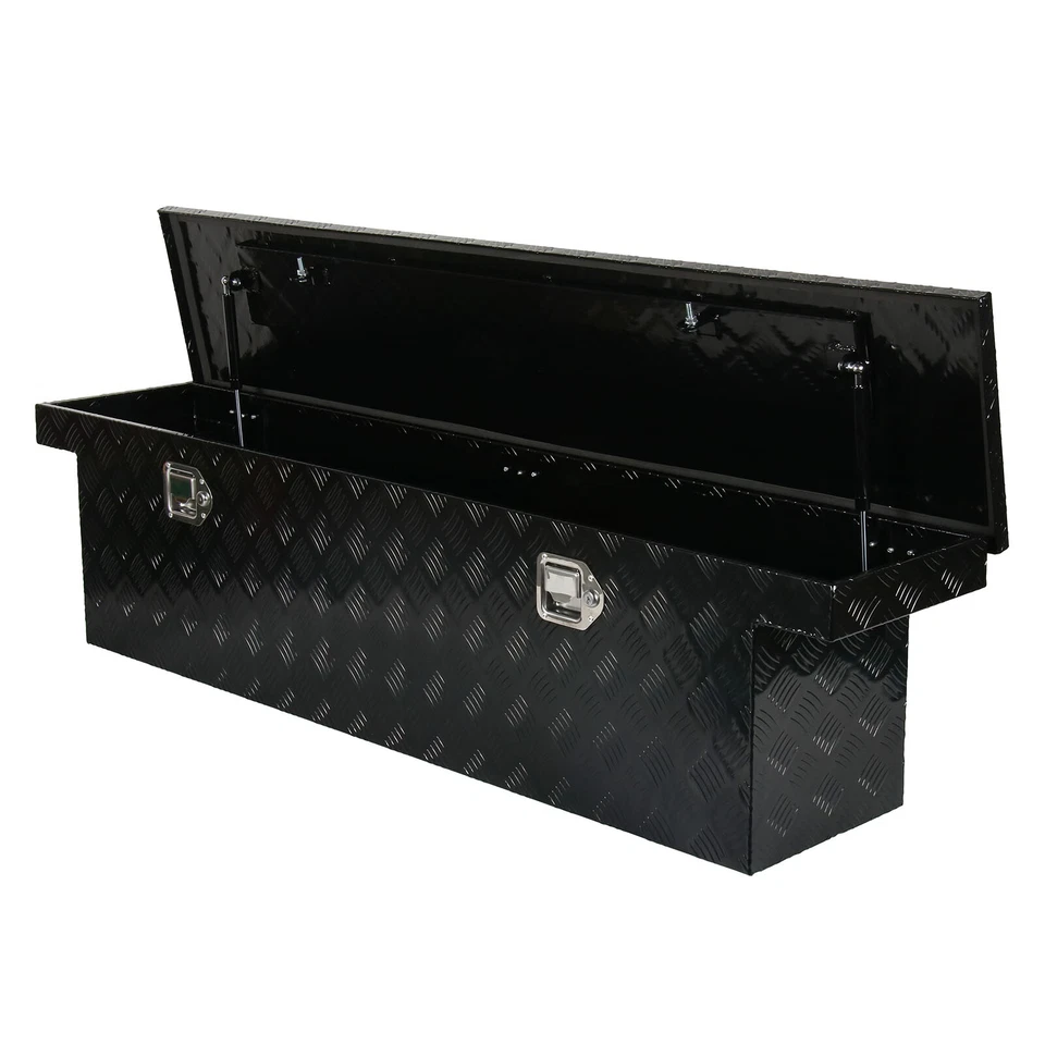 Aluminum 60"X12"X14" Trailer Toolbox Pickup Truck Bed Storage Tool Box +Lock&Key - Image 4 of 4