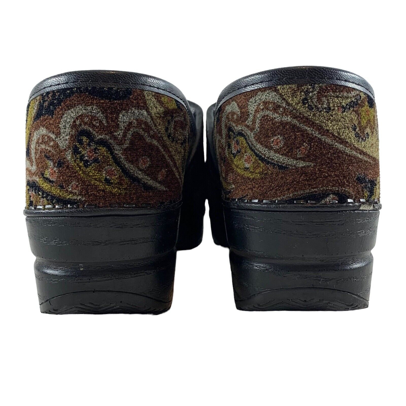 Dansko Paisley Tapestry Slip On Clogs Brown/Bronze Size 37 EU, 6.5 7 US Shoes eBay