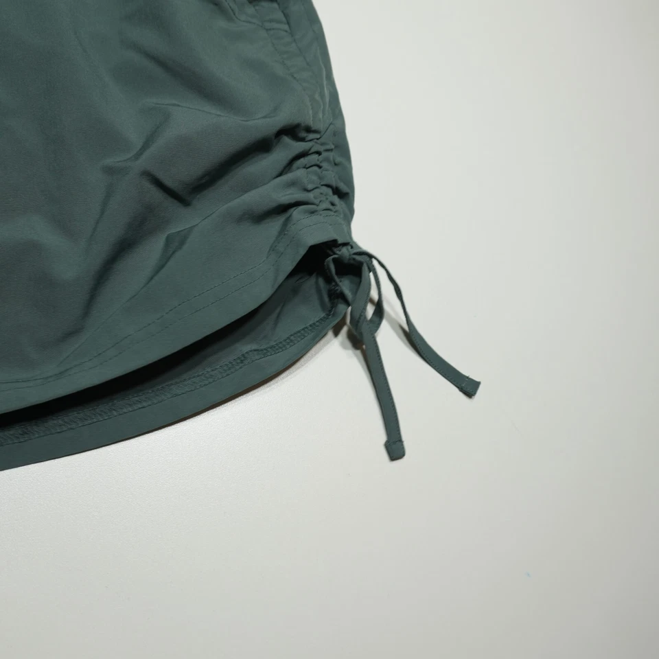 Marika Active Skort Sz Small Green Khaki Performance Golf Ruched Adjustable Hem - Image 3 of 4