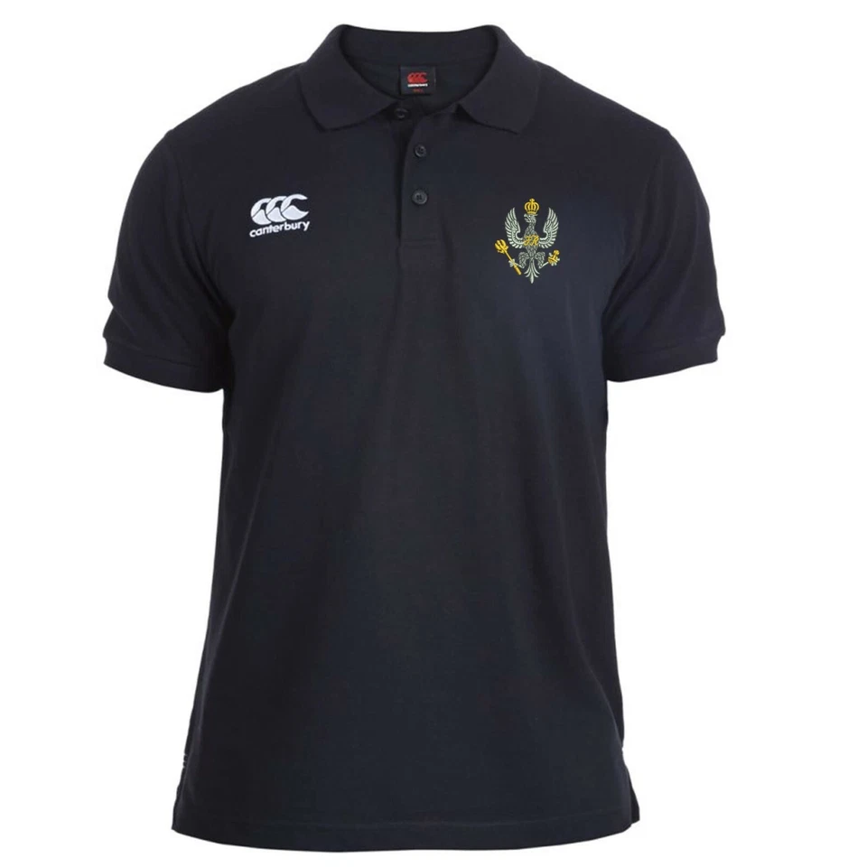 OFFICIAL Kings Royal Hussars embroidered Canterbury Rugby Polo Shirt - Image 1 of 1