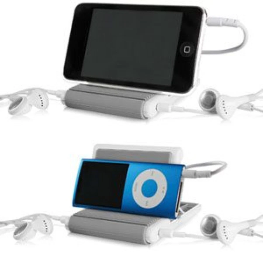 Soporte de viaje para teléfonos celulares ¡CON DIVISOR DE AURICULARES! - Agent18 Standhear Foto 4 de 4