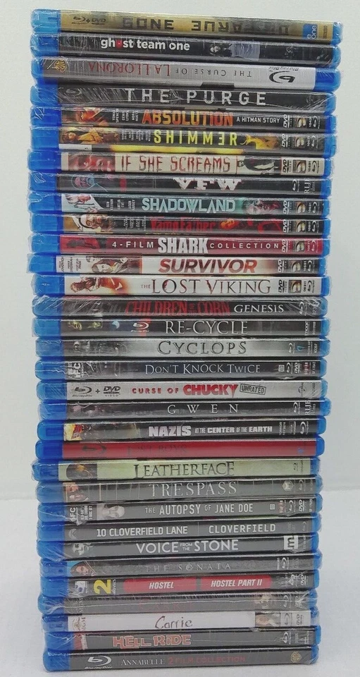 Wholesale Blu-ray Lot - Horror/Thriller/Gore/Scary Movies - Brand New, No Duplic - Image 2 of 4