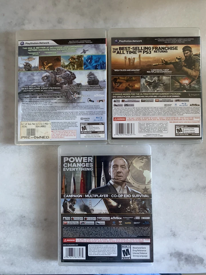 Call of Duty Lot PS3: Modern Warfare 2 / Black Ops / Advanced Warfare, Tested - Image 2 of 4