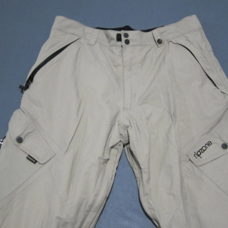 Rip Zone CORE SnowBoard Ski Pants Men's XL (36x32) Beige Straight Leg 5000 mm - Image 4 of 4