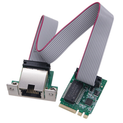 M.2 Network Card Single Port RJ45 M.2 A+E Ethernet Adapter for Desktop PC