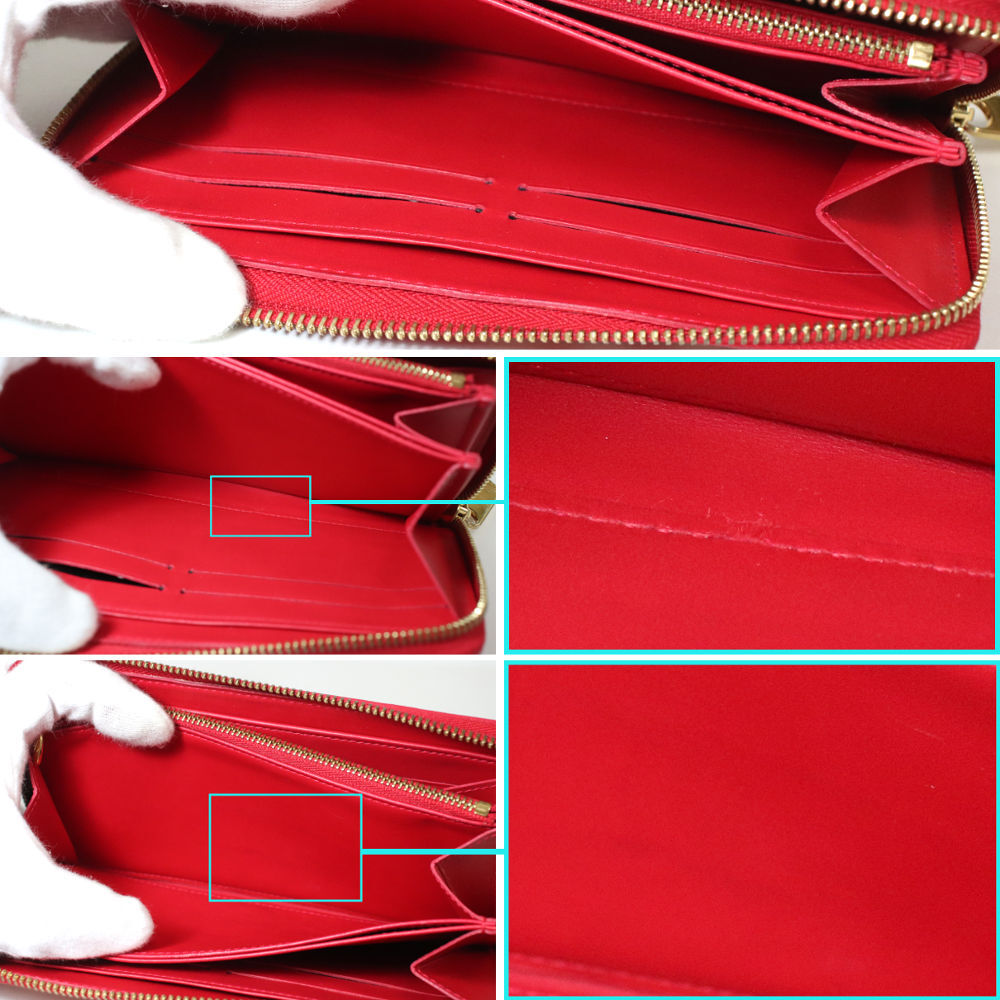 LOUIS VUITTO財布 Louis Vuitton Zippy Wallet M91572 Dot Infinity/Rouge | eBay