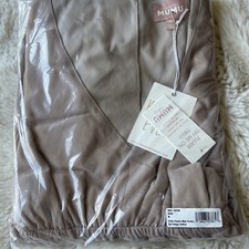 show me your mumu women emily empire maxi dress Soft beige bridesmaid size M