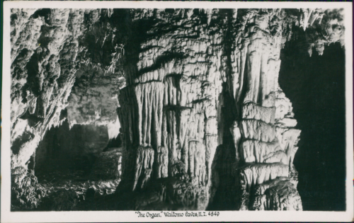 New Zealand, "The Organ" in Waitomo Caves (North Island) Vintage silver print.  - Zdjęcie 1 z 1
