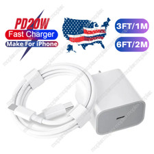 Caricatore di Alimentazione Rapida USB-C 20W per iPhone 15 14 13 12 11 Pro Max XS X Tipo C Cavo