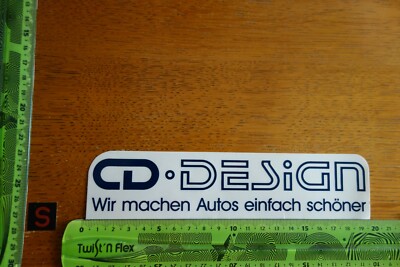 Alter Aufkleber Automobil Motorradbekleidung Zubehör CD DESIGN