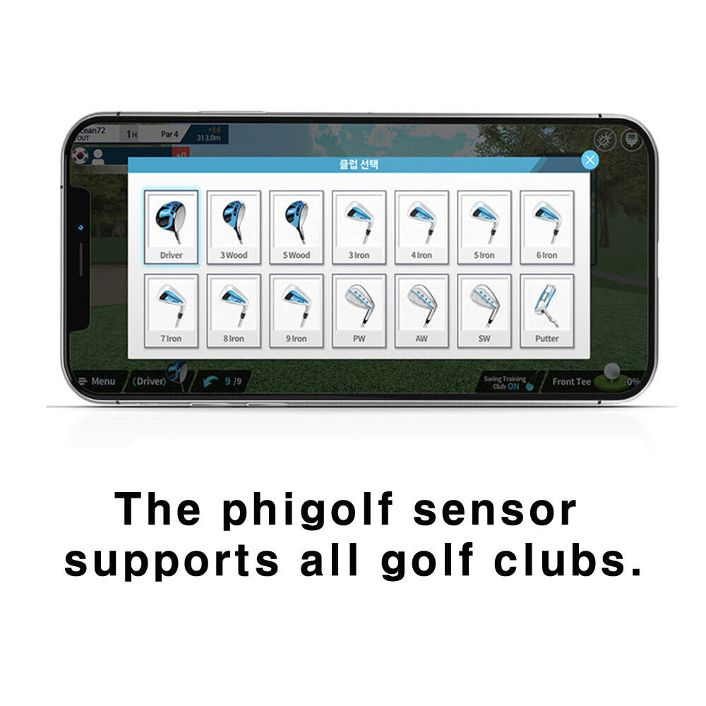  PHIGOLF Home Golf Simulator with Weighted Swing Stick, Indoor  & Outdoor Use, Swing Trainer with Motion Sensor & 3D Swing Analysis,  Supports Android and iOS Devices, Compatible with WGT 