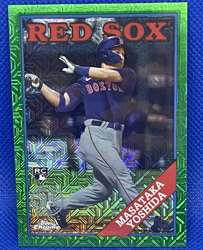 2023 Topps Series 2 Silver Pack Chrome Green Mojo Masataka Yoshida RC /99