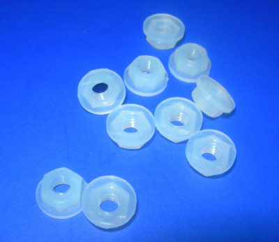 Packungen M3, M6, M8, M10 NYLON (Kunststoff) Waschmaschine Gesichtsmuttern (Flanschmuttern)