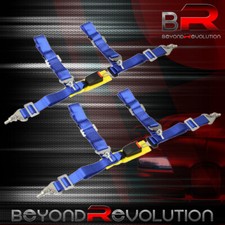 Universal 2 4 Point Harness Seat Belt Snap In Buckle Safety Lock Set Of 2 Blyl