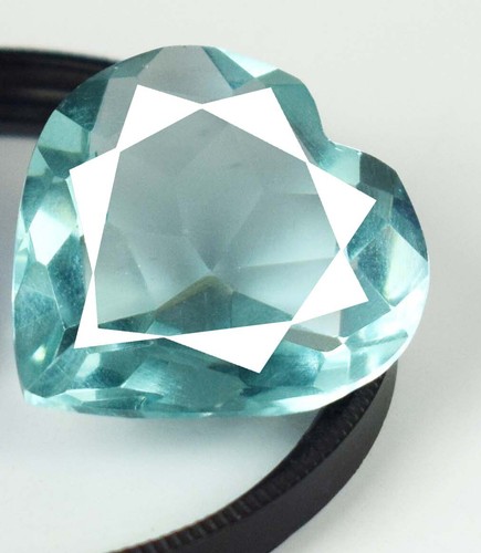 Brasilianischer Aquamarin 45-55 Kt Herzform Edelstein Zertifiziert - Bild 12 von 12