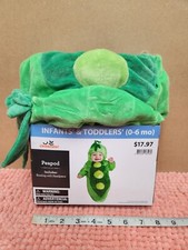 Way To Celebrate "Peapod" Infant Halloween Costume Infant Sz 0-6 Mo NEW
