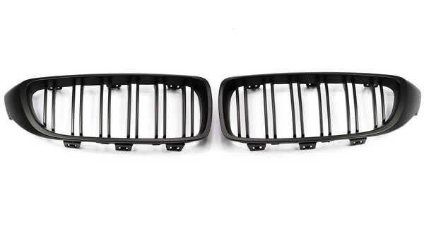 Nieren Niere Matt Schwarz Doppelspeichen FüR BMW 4-Er F32, F33, F36 Grill-image