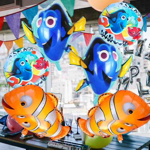FINDET NEMO DORY Luftballons Happy Birthday Mottobedarf Deko Party Latex - Bild 16 von 46