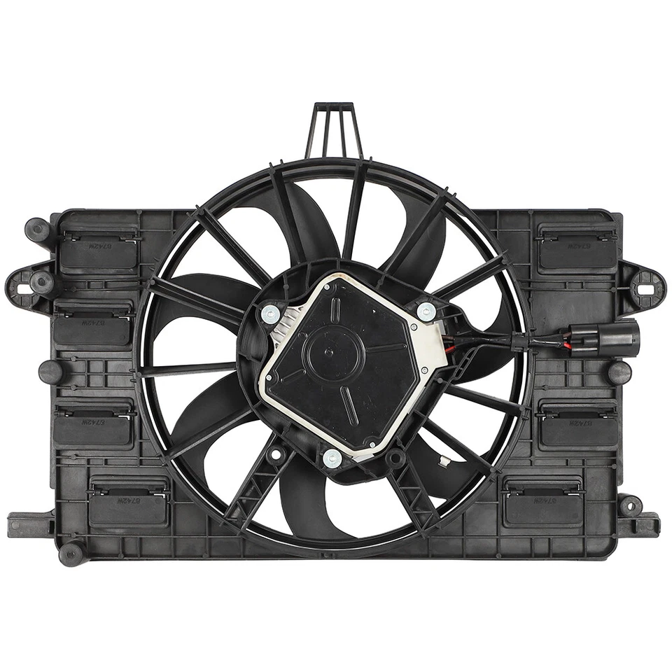 Conjunto de ventilador de radiador eléctrico para Chevrolet Corvette 2014 2015 2016 2017 18 19 Foto 3 de 4