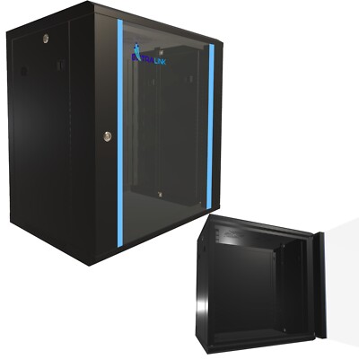 Extralink Netzwerkschrank Serverschrank Wandgehäuse 19'' 12U 12HE 600x450 Schwarz