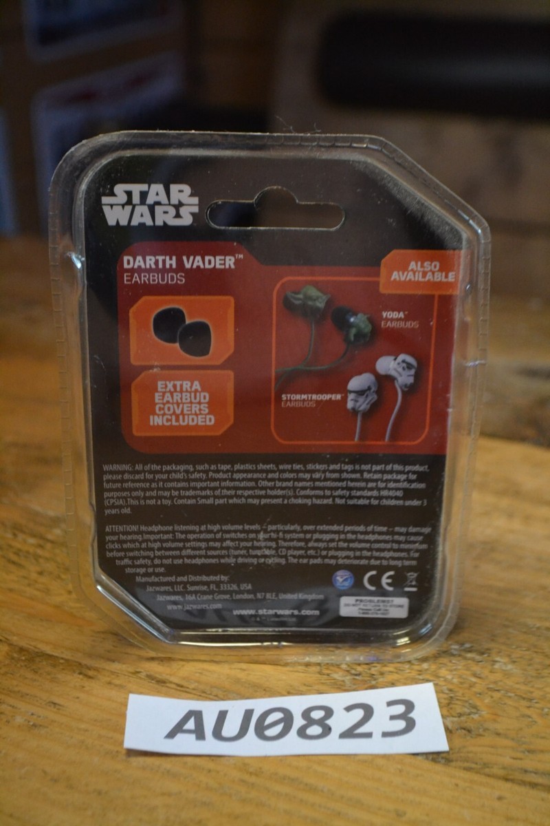 Disney Star Wars Darth Vader Earbuds Earphones Headphones Brand New Sealed  Wired