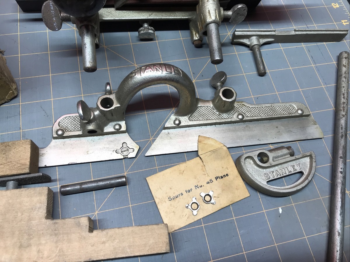 vintage an・an no.45 Antique - Stanley No. 45 Plane w/Cutters & More | eBay