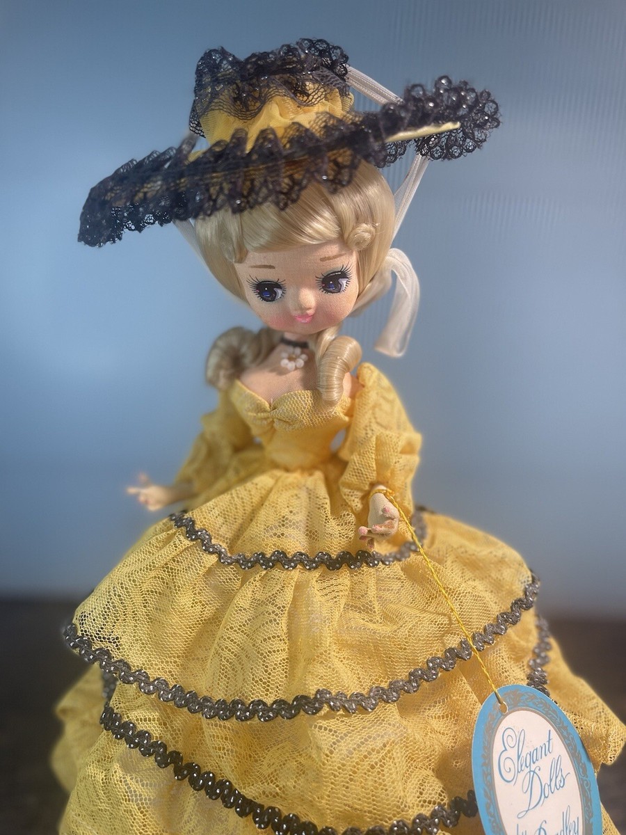 vintage ELEGANT BRADLEY DOLL (made in korea) Yellow dress w