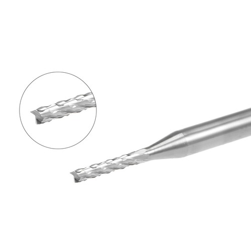 10Pcs 1.5mm Carbide End Mill Engraving CNC Router Bit for PCB Machine,1/8" Shank - Picture 3 of 5