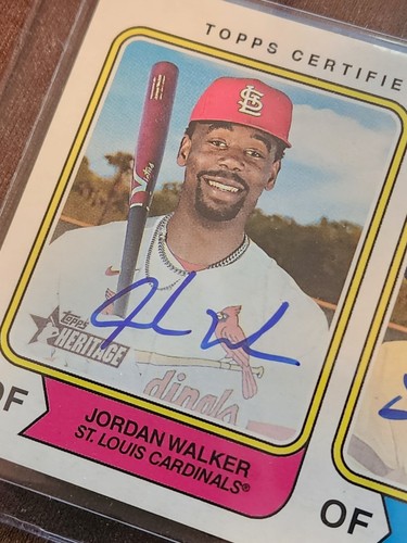 2023 Topps Heritage Dual Auto Jordan Walker / Dave Winfield 16/25 Real One - Foto 3 di 5